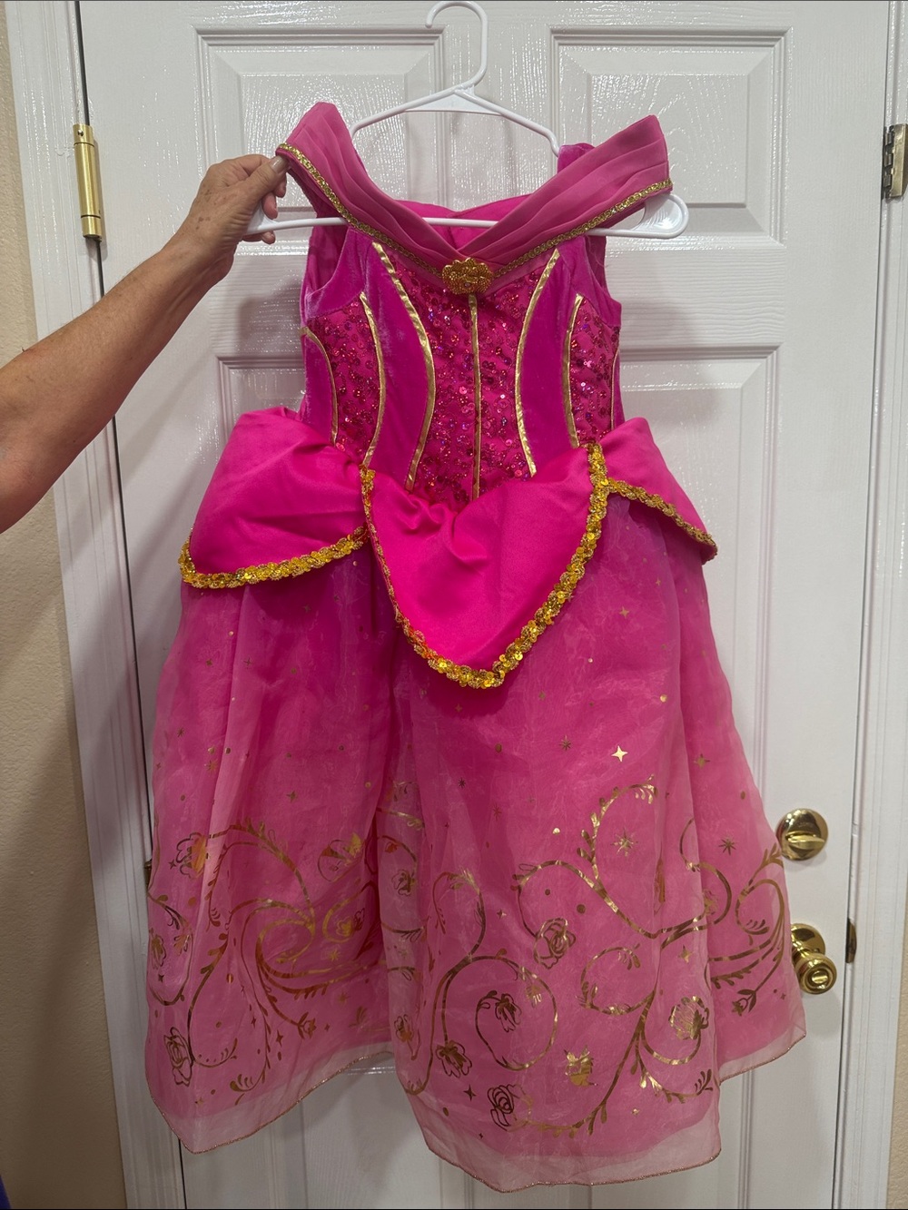 Disney Hot Pink and Gold Princess Costume Dress